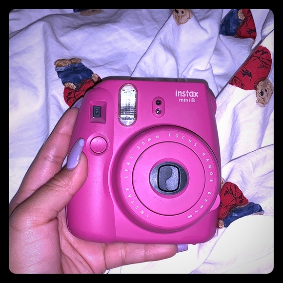 pix Pink Polaroid Camera Wallpaper instax mini 8 polaroid camera
